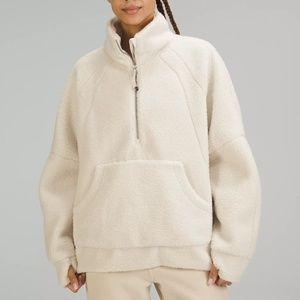 Scuba Oversized Fleece Funnel-Neck Half-Zip Long (NWT)